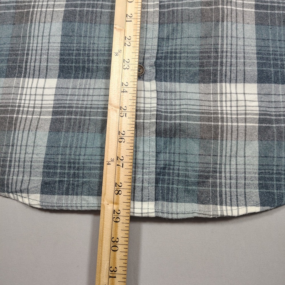 Royal Robbins Flannel Shirt Mens L Blue Plaid Button Down Synthetic Blend 42195 - Picture 6 of 10